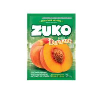 Polvo para preparar bebida Zuko sabor durazno 15 g