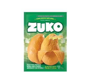 Polvo para preparar bebida Zuko sabor mango 15 g