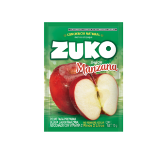 Polvo para preparar bebida Zuko sabor manzana 15 g