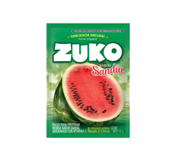 Polvo para preparar bebida Zuko sabor sandia 15 g