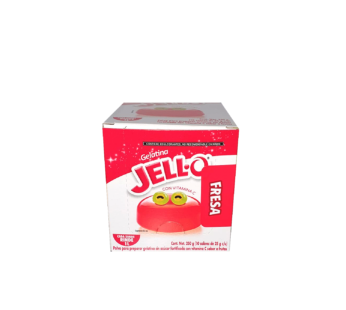 Polvo para preparar gelatina Jello sabor fresa 25gr